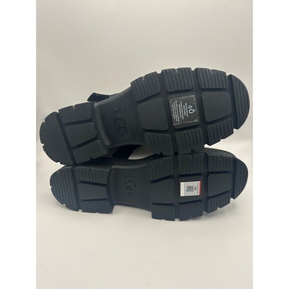 UGG Ashton Women's Lace up Leather Boots White/Black SIZE US 12 EU 43 NEW - Picture 9 of 10